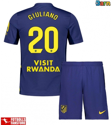 Atletico Madrid Giuliano Simeone #20 Bortatröja Barn 2025-26 Kortärmad (+ Korta byxor)